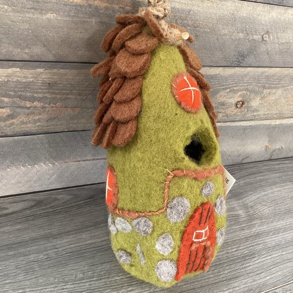 Wild Woolies FOREST HOUSE Felt Birdhouse Eco Friendly Fair Trade NWT - Picture 9 of 16